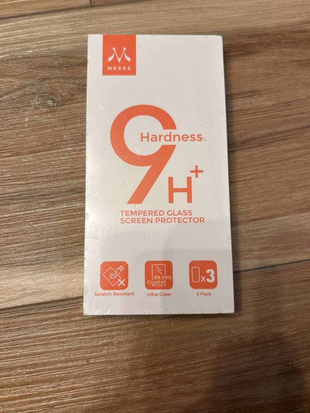Mkeke 9H+ Tempered Glass Screen Protector 3-Pack for iPhone 16 6.1 inch